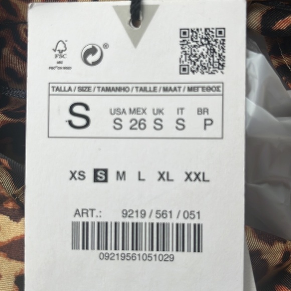 NWT Zara Leopard Crop Tank Top - Picture 4 of 4